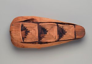 Múmia de um íbis (restos de animais, linho e tinta) de Egyptian