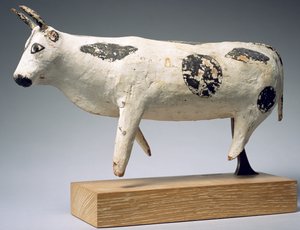 Touro ou boi, reino médio (madeira pintada)