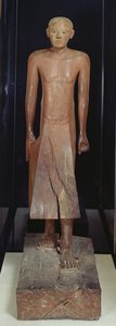 Estatueta de Nakhti, chanceler durante o reinado de Sesostris I (c.1956-c.1911 aC) de Assiut, Middle Kingdom, c.1934-1898 aC (madeira policromada)