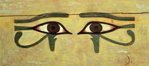 Udjat Eyes em um caixão, Middle Kingdom (madeira e pintura)