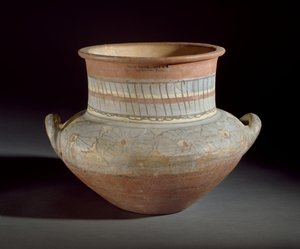 Jarra decorada com alças, Amarna, século 14 aC (cerâmica)