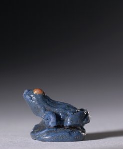 Amuleto de Rã, c.1380-1330 BC (faiança policromada) de Egyptian 18th Dynasty