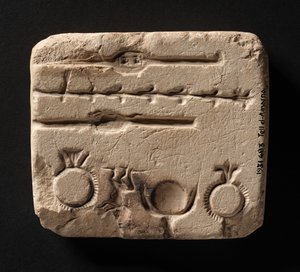 Molde de calcário para fundição de jóias de metal, Novo Reino de Egyptian 18th Dynasty