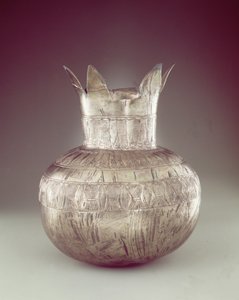 Jarra de romã, do Túmulo de Tutankhamun, Novo Reino (prata ou electrum) de Egyptian 18th Dynasty