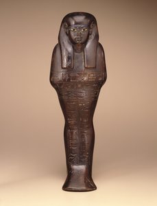 Shawabti de Maya, New Kingdom, c.1390-1353 aC (madeira, pintura e vidro)
