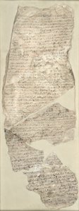 Sinuhe Ostracon, New Kingdom (calcário) de Egyptian 18th Dynasty