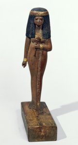 Estátua da Senhora Nay, New Kingdom (pinhal com folheado de ouro)