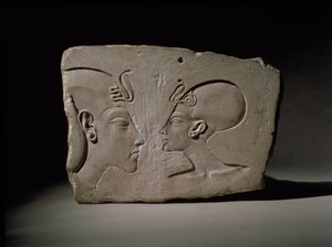 A placa de Wilbour, da moderna Amarna, New Kingdom (calcário)