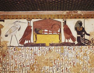 Egipto, Luxor, Tebas Antigas, Vale das Rainhas, Túmulo de Nerfertari de Egyptian 19th Dynasty