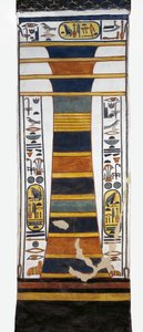 Egipto, Tebas, Luxor, Vale das Rainhas, Túmulo de Nefertari, pilar Djed representando a espinha dorsal da medula óssea de ressurreição de Osíris, da 19ª dinastia. de Egyptian 19th Dynasty