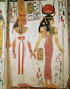 Isis e Nefertari, do túmulo de Nefertari, Novo Reino (mural)