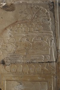 Relevo, Templo de Ramsés II, Abydos, Egipto, Civilização egípcia, Novo Reino, Dinastia XIX (foto) de Egyptian 19th Dynasty