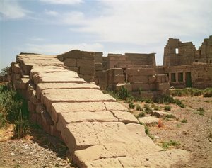 Nilômetro, do Templo Mortuário de Ramsés III (c.1184-1153 aC) Novo Reino