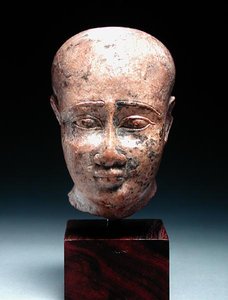 Cabeça masculina, c.350 BC (calcário) (ver também 185237)
