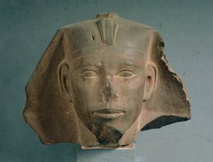 Chefe do Rei Djedefre, de Abu Roash, Reino Antigo, c.2565-2558 aC (quartzito) (ver também 50746)