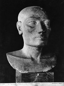 Cabeça de um homem, Salts Head (calcário pintado)