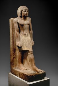 Striding Figure, c. 2575-2465 a.C. (quartzito pintado) de Egyptian 4th Dynasty