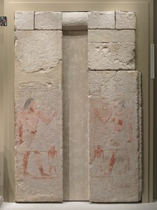 Porta falsa de Nykara, 2408-2341 aC de Egyptian 5th Dynasty