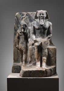 Rei Sahure e um Deus Nome, c. 2458-2446 a.C. (gneiss)