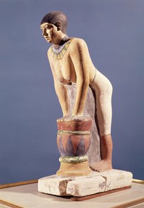 Modelo, de, um, mulher, fazer, cerveja, reino velho, (polychrome, stone)