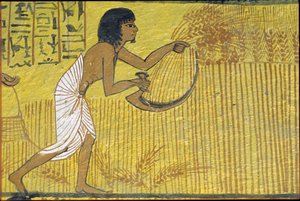 Antigo Egito, Pintura mural, Túmulo de Sennedjem, Túmulo dos Nobres, Tebas, Deir el Medina de Egyptian Egyptian
