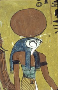 Antigo Egito, Pintura mural, Túmulo de Sennedjem, Túmulo dos Nobres, Tebas, Deir el Medina de Egyptian Egyptian