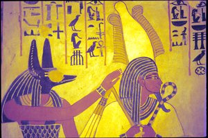 Egipto antigo, Pintura mural, Túmulo de Sennufer, Túmulo dos Nobres, Tebas de Egyptian Egyptian