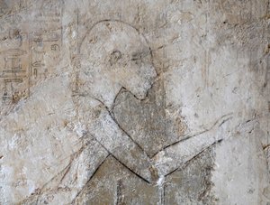 Desenho de um homem, túmulo de Ramose de Egyptian Egyptian