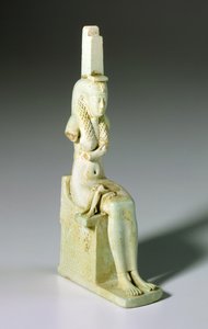 Amuleto de Isis e Hórus, 305-30 aC (faiança) de Egyptian Ptolemaic Period