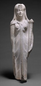 Estátua de uma rainha ptolomaica, talvez Cleópatra VII, 200-30 aC (calcário dolomítico) de Egyptian Ptolemaic Period
