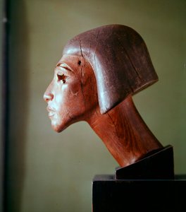 Cabeça estilo El-Amarna (madeira)