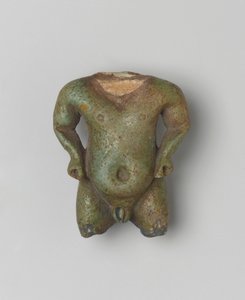 Amuleto Fragmentário de Pataikos, 1539-30BC (faiança) de Egyptian School