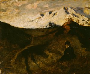 Montanhas perto de Innsbruck de Hjalmer Eilif Emanuel Peterssen