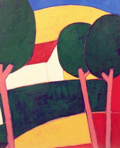 Paysage provençal, 1997 (acrílico sobre papel)