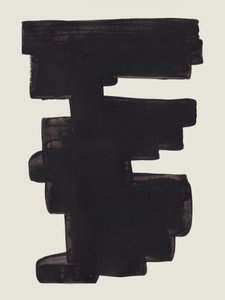 Pinceladas abstratas a preto de Ejaaz Haniff