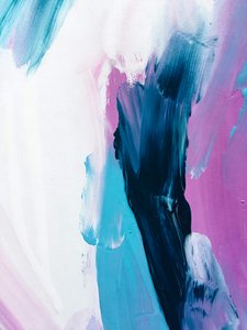 Fluxo abstrato azul-púrpura de Ejaaz Haniff