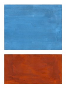 Blocos abstratos de ferrugem azul de Ejaaz Haniff