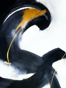 Fluxo de ouro abstrato de Ejaaz Haniff