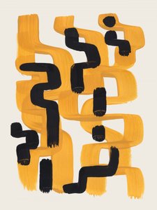 Fluxo de ouro abstrato de Ejaaz Haniff