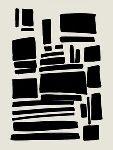 Formas abstratas pretas de Ejaaz Haniff