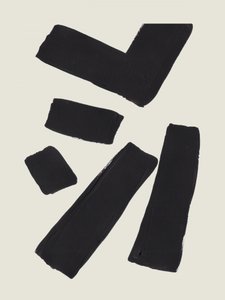 Traços abstratos a preto de Ejaaz Haniff
