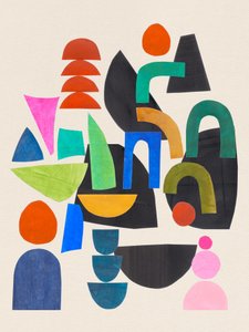 Formas abstratas coloridas de Ejaaz Haniff