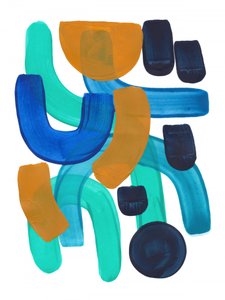 Formas abstratas coloridas de Ejaaz Haniff