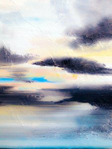 Paisagem marítima abstrata e dramática de Ejaaz Haniff