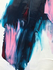 Azul Dinâmico e Rosa Abstrato