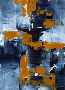 Indigo Orange - Abstrato de Ejaaz Haniff
