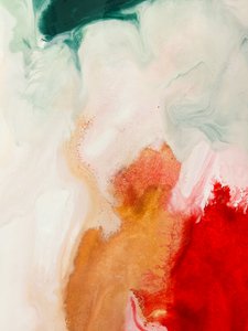 Ouro Líquido Vermelho Abstrato de Ejaaz Haniff