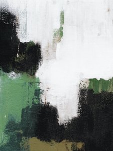 Formas abstratas modernas em verde de Ejaaz Haniff