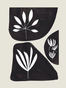 Motivos botânicos abstratos orgânicos de Ejaaz Haniff