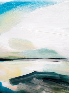 Paisagem marítima abstrata e serena de Ejaaz Haniff